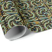 Circular, Linear And Tapered Shapes Abstract Art ラッピングペーパー (ロールコーナー)