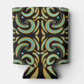 Circular, Linear And Tapered Shapes Abstract Art 缶クーラー (裏面)