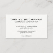 Circular Saw | Hammer Wrench | Construction Build 名刺 (裏面)