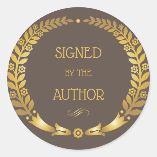 Circular Signed by the Auther – 本プレートシール ラウンドシール (正面)