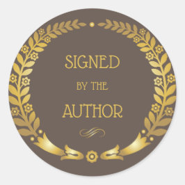 Circular Signed by the Auther – 本プレートシール ラウンドシール