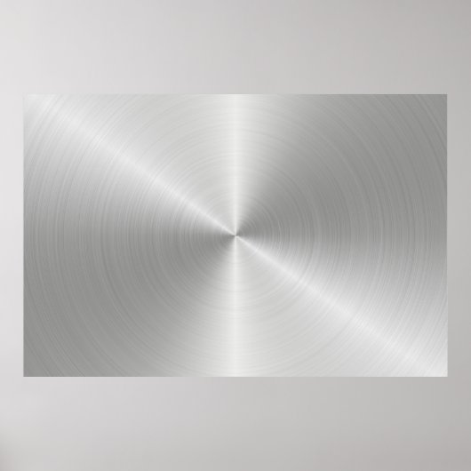 Circular slabs metal iron ポスター (正面)