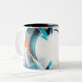 Circular Spectrum Explosion ツートーンマグカップ (正面左)