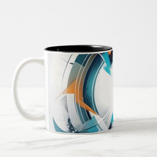 Circular Spectrum Explosion ツートーンマグカップ (左)