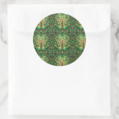 Circular sticker design featuring a repeating  ラウンドシール (バッグ)