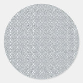 Circular sticker with a detailed geometric pattern ラウンドシール (正面)