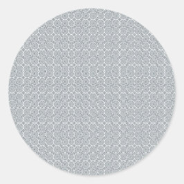Circular sticker with a detailed geometric pattern ラウンドシール