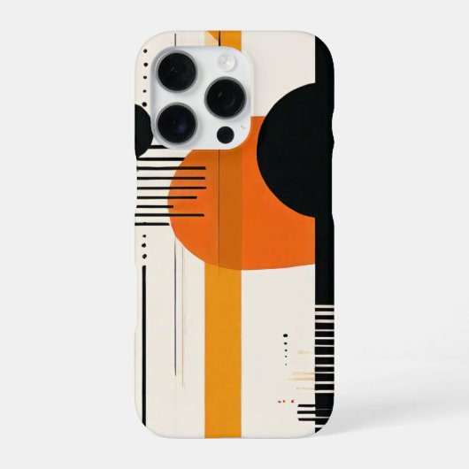 círculos abstractos terracotta iPhoneケース (裏面)