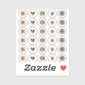 Círculos de doodles para la planificación シール (シート)