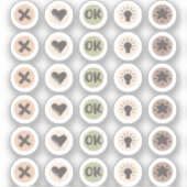 Círculos de doodles para la planificación シール (正面)