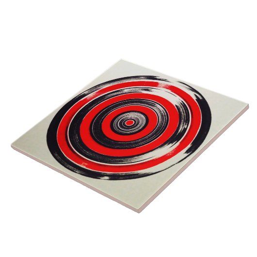 circulos  rojos y negros タイル (側面)