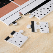 círculos y formas abstractas boho  ジグソーパズル (側面)