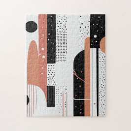 círculos y formas abstractas boho  ジグソーパズル