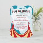 Circus Birthday Invitation 招待状 (スタンド正面)