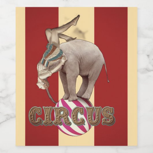 Circus Carnival ワインラベル (シングルラベル)