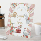 Circus Carnival Baby Shower Cards and Gifts 台座サイン (インサイチュ)