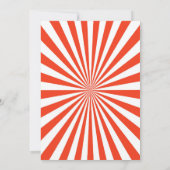 Circus Carnival Birthday Invitation 招待状 (裏面)