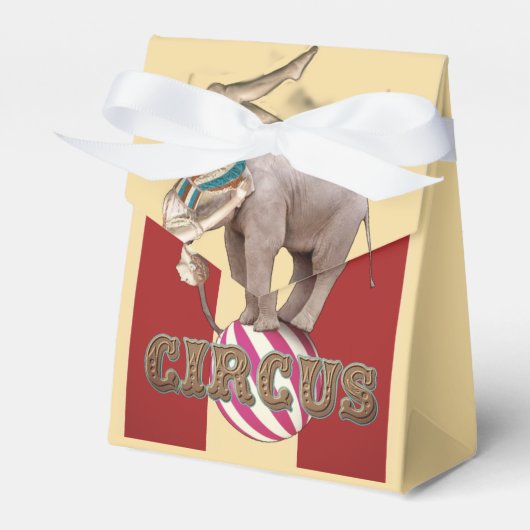 Circus Carnival Favor Box フェイバーボックス (正面サイド)
