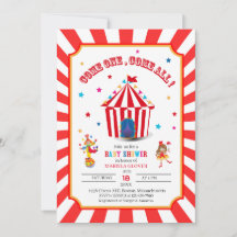 Circus Carnival Watercolor Baby Shower