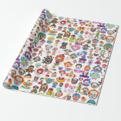 Circus Clown Gift Wrap Party Wrapping Paper ラッピングペーパー (アンロールド)