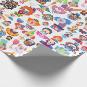 Circus Clown Gift Wrap Party Wrapping Paper ラッピングペーパー (角)