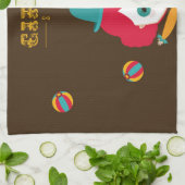 circus design キッチンタオル (折り畳み)