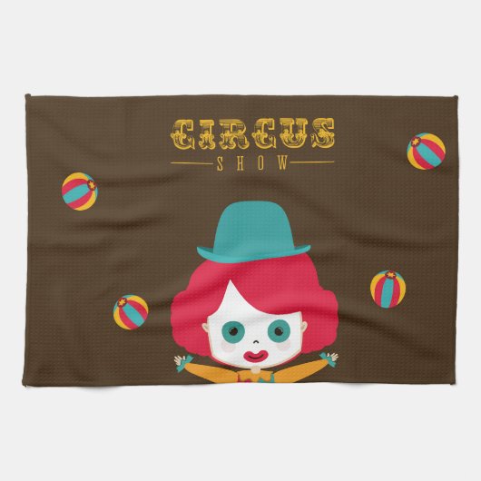 circus design キッチンタオル (横)