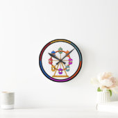 Circus Ferris wheel Wall Clock ラウンド壁時計 (ホーム)
