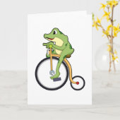 Circus Frog with Bicycle.PNG カード (黄色い花)