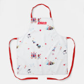 circus inspired carnival big top fair エプロン (正面)