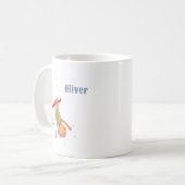 Circus Monkey Acrobat Kid Personalized Mug コーヒーマグカップ (正面左)