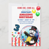 Circus Polar Bear Ringmaster 招待状 (正面)