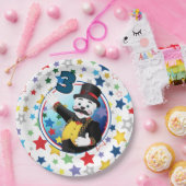 Circus Polar Bear Ringmaster Birthday ペーパープレート (パーティー)