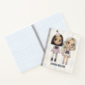 Circus School Pink Harlequin Girls Notebook ノートブック (内部)