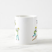 Circus Stickmen Acrobats コーヒーマグカップ (中央)