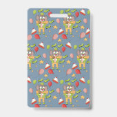 Circus Theme Clown Elephant Blue Hall Pass Badge バッジ (裏面)