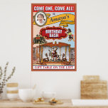 Circus Theme Poster ポスター<br><div class="desc">Add the finishing touch to your circus theme party with a personalized poster, change the text and photo yourself when ordering. This sign will easily convert to 20 x 30 and 24 x 36 sizes.</div>