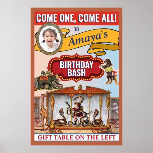 Circus Theme Poster ポスター (正面)