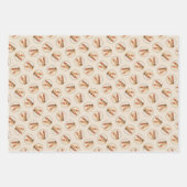 Cirneco dell'Etnaの可愛絵を描いオリジナルドッグアート ラッピングペーパーシート (正面)