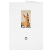 Cirneco dell'Etna's -絵画かわいいオリジナルドッグアート (裏面)