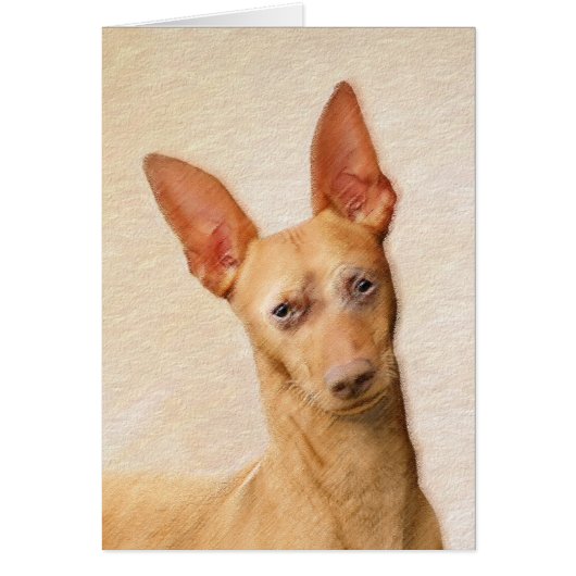 Cirneco dell'Etna's -絵画かわいいオリジナルドッグアート (正面)