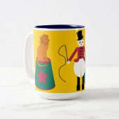 Cirque de Martzkinsのライオン使いのマグ ツートーンマグカップ (正面左)