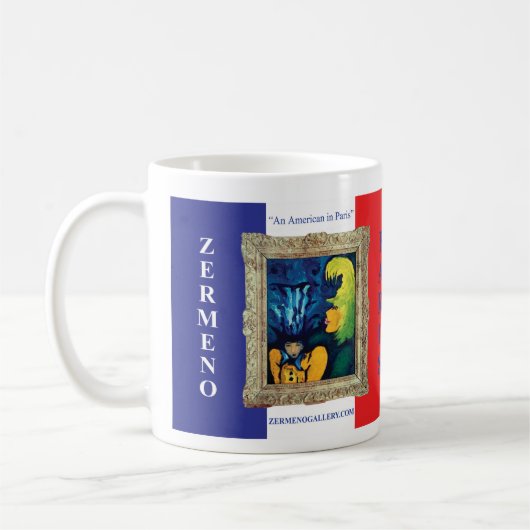 "Cirque MéreとEnfant" x 2の覆い コーヒーマグカップ (左)