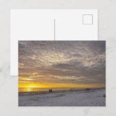 Cirrocumulus Clouds at Fort Myersビーチサンセットフロリダ ポストカード (正面/裏面)