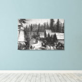 Cisco, station county of Placer キャンバスプリント (インサイチュ (ウッドフロア))