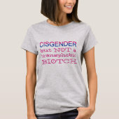 CisgenderしかしないTransphobic LGBTの同盟国 Tシャツ (正面)