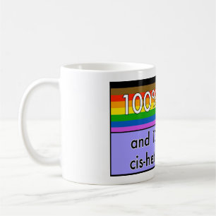 cishetのナンセンスのマグ上の同性愛者および コーヒーマグカップ