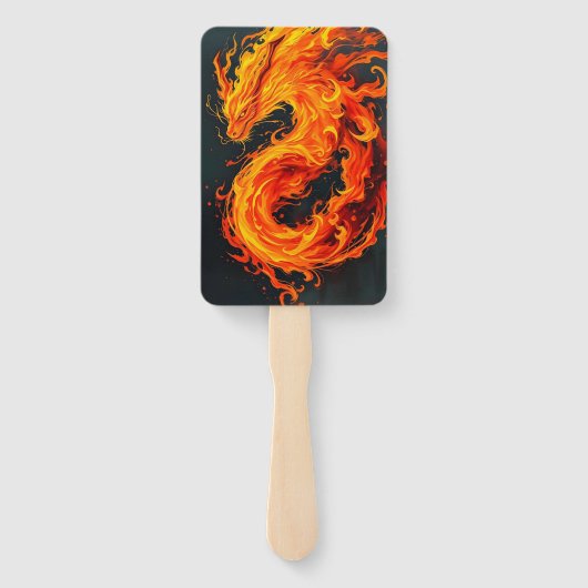 Cismic kitty and fiery drgain hand fan ハンドファン (裏面)