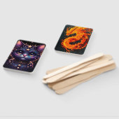 Cismic kitty and fiery drgain hand fan ハンドファン (組立なし)