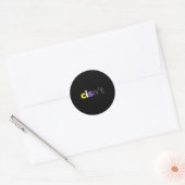 Cisnt非バイナリLgbtqプライド- おもしろい Cisnt Lgbt No ラウンドシール (封筒)